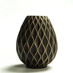 Honeycomb Ceramic and Porcelain Vase
